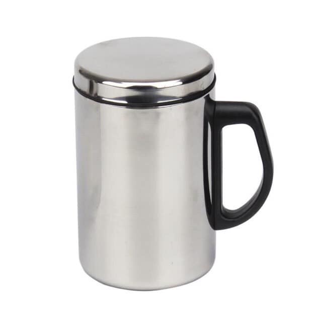 CỐC INOX GIỮ NHIỆT 2 LỚP CÓ NẮP ĐẬY SẠCH SẼ VỆ SINH DUNG TÍCH 500ML