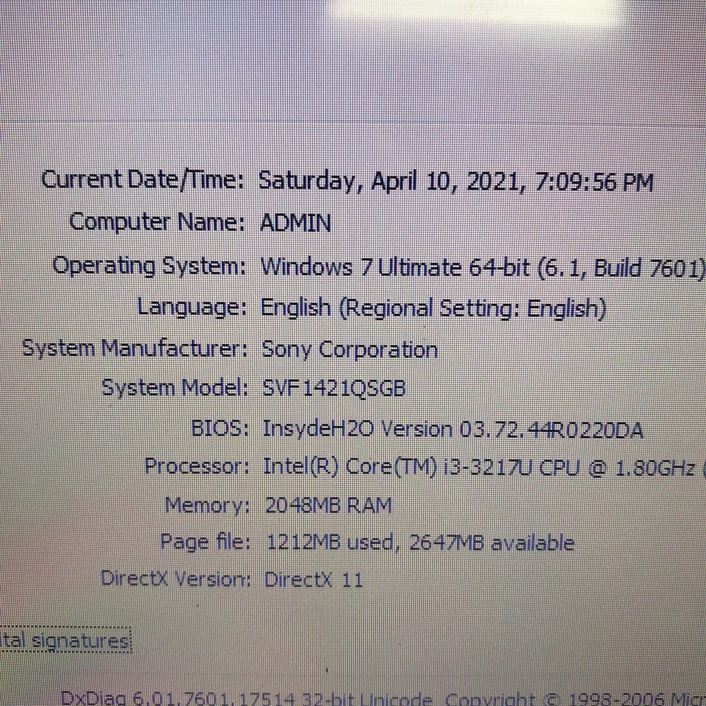 Máy laptop Sony Vaio Fit 14E SVF-1421QSG/B Intel Core i3-3217U 1.8GHz, 2gb ram, 750gb hdd, Vga Intel HD , 14 inch Đẹp | BigBuy360 - bigbuy360.vn