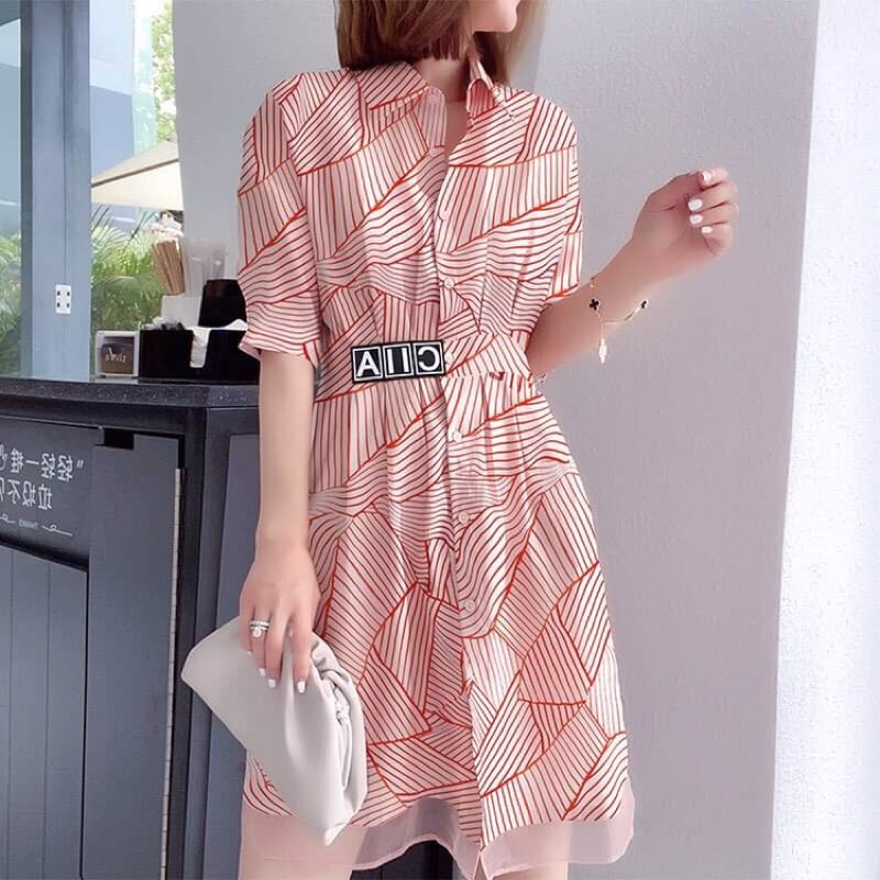 Đầm màu hồng duyên dáng kiểu dáng sang chảnh NP1966