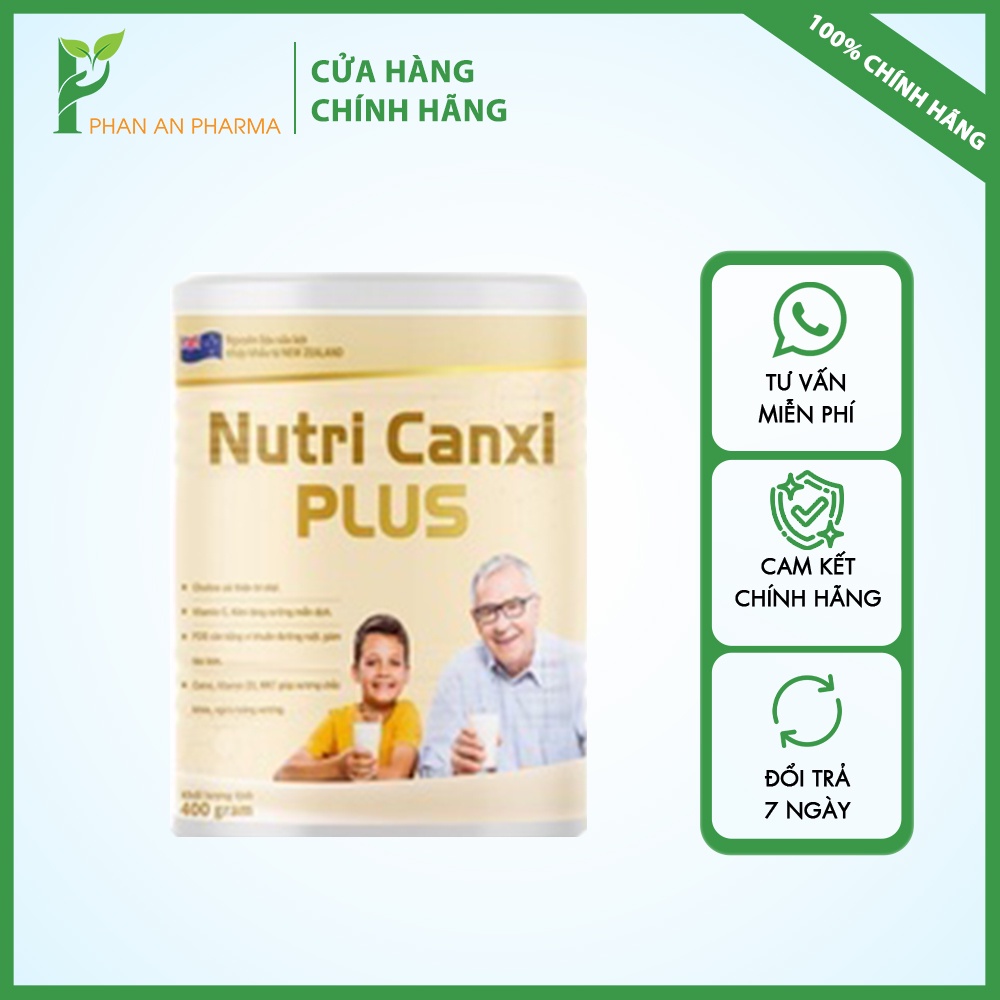 Sữa Nutri Canxi Plus Bổ Xung Canxi, Chống Loãng Xương Hộp 400g - HG004