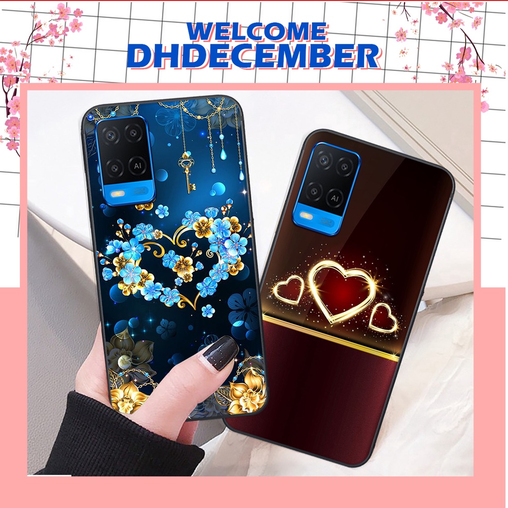 Ốp lưng Oppo A54 in hình hoa tinh tế , mới mẻ DH DECEMBER