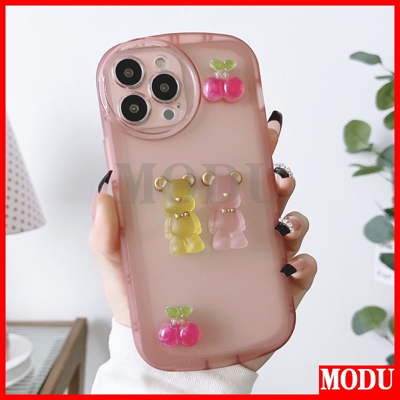 Ốp Điện Thoại Hình Gấu Cherry Cho Samsung Galaxy A20 A20S A30 A750 A7 2018 J2 J4 J4 + J6 J6 + J730 J7 Pro Prime Plus