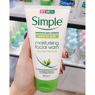 SỮA RỬA MẶT SIMPLE KIND TO SKIN MOISTURISING FACIAL WASH CHO DA KHÔ