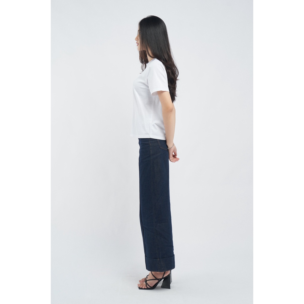Áo Thun Nữ Tay Ngắn Trơn Form Regular - Routine 10S21TSHW007