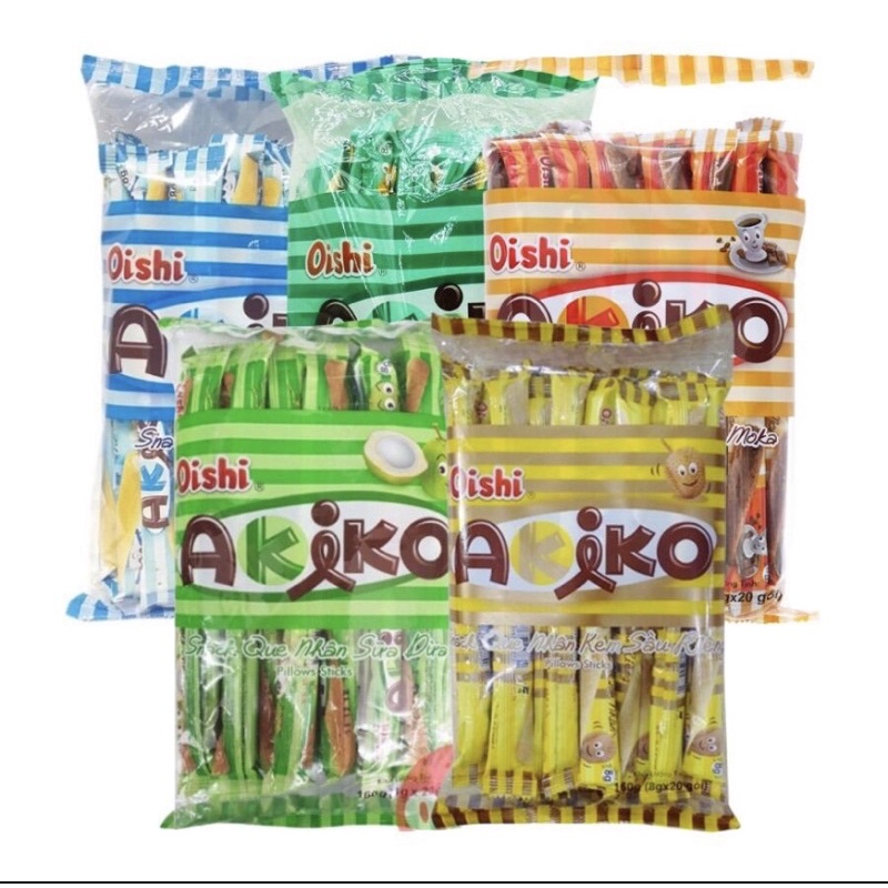 COMBO 20 CÁI BÁNH ỐNG XỐP KEM AKIKO