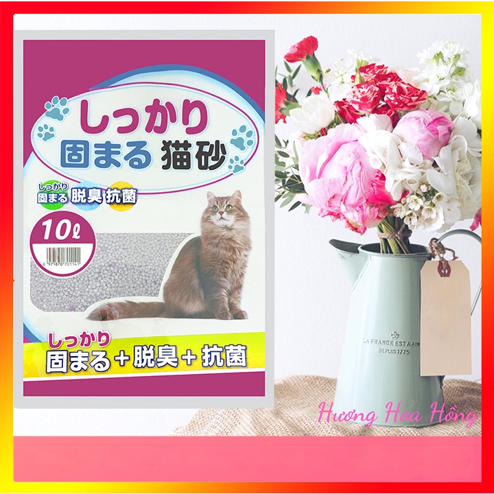 [SẴN] Cát Nhật trắng vệ sinh cho mèo (Cát vệ sinh Nhật Bản) 10l - 3 mùi