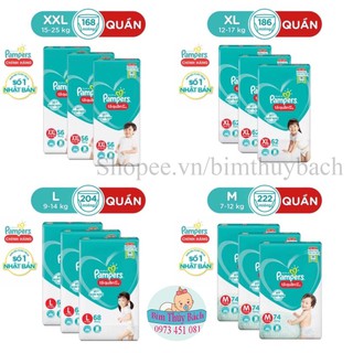 Tã quần Pampers Giữ Dáng Mới Gói Cực Đại M74/L68/XL62/XXL56