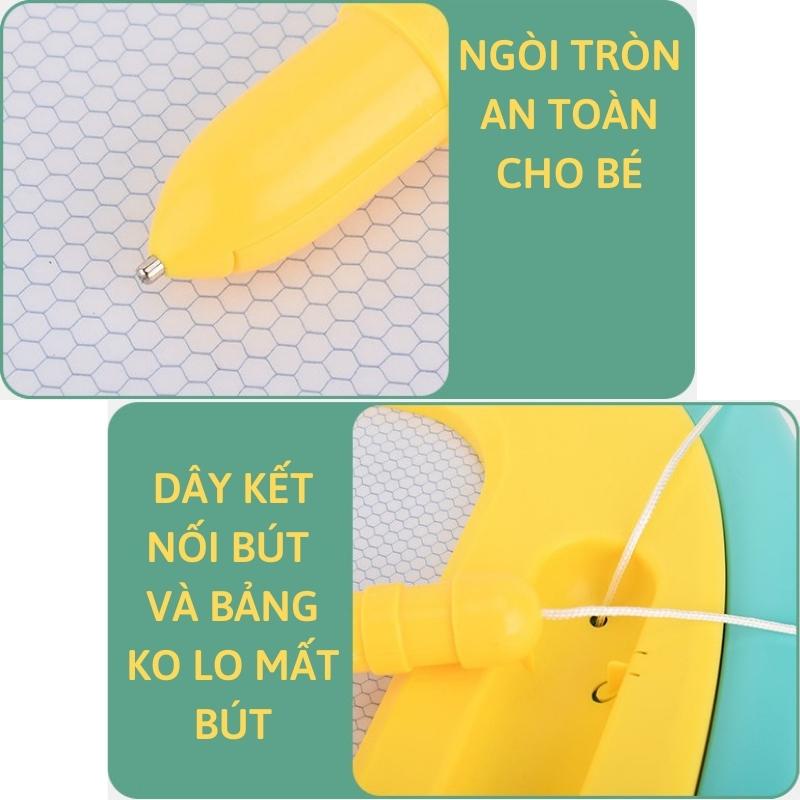 Bảng vẽ tự xóa cho bé thông minh có chân bàn, bảng từ tính tập viết, tập vẽ, siêu to - BABYGYM