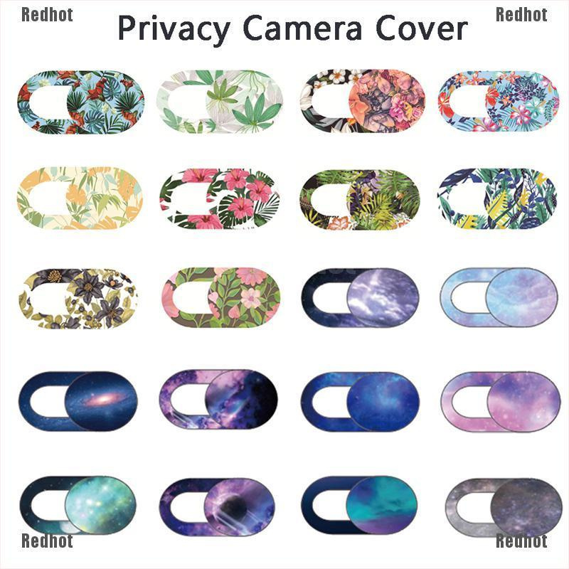 Bộ 2 Vỏ Bọc Webcam Bảo Vệ Riêng Tư Họa Tiết Bầu Trời Sao / Hoa Dạng Trượt