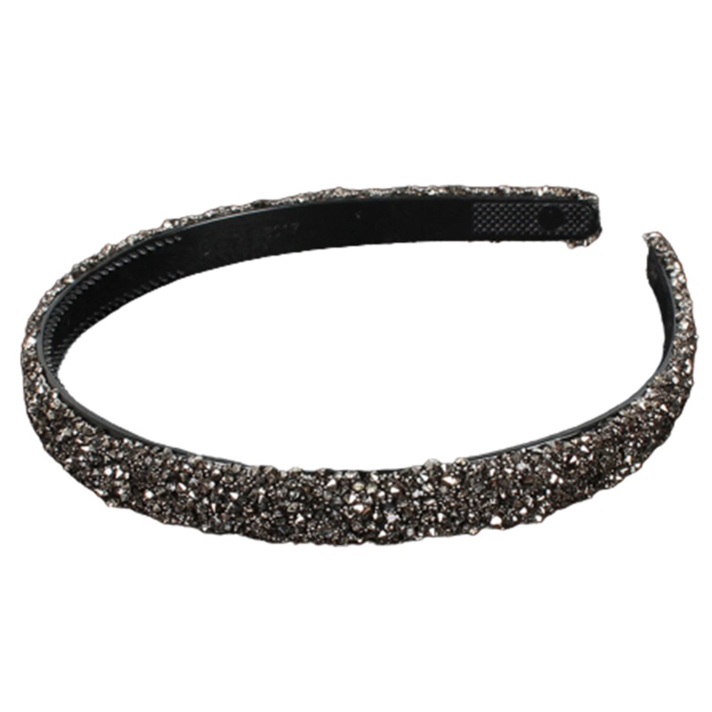 Flgo Fancy Băng Đô Nhựa Hình Bán Nguyệt Đính Kim Cương Đơn Giản Cho Nữ