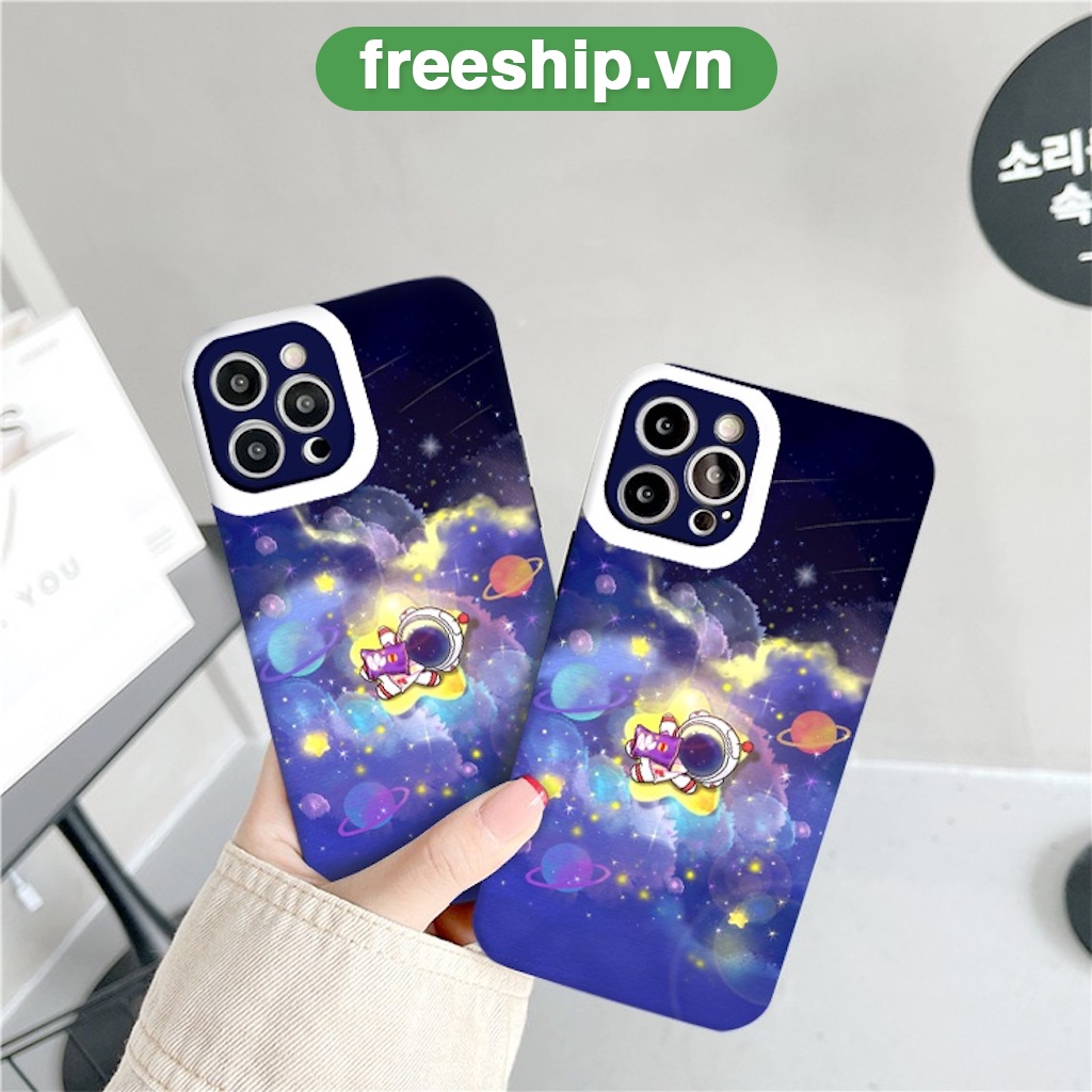 Ốp lưng iphone phi hành gia nằm trên ngôi sao cho iPhone 13 12 11 Pro Max 7/7Plus/8/8Plus/X/Xs/Xs Max/11/11pro