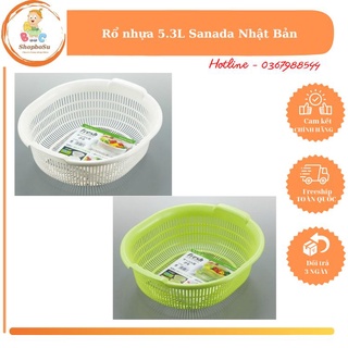 Rổ nhựa sanada 5.3l nhật bản