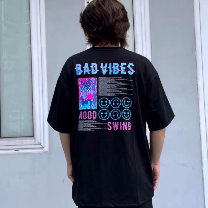 Áo Thun Nam Nữ Form Rộng Tay Lỡ 1969Unisex Áo Phông Nam Nữ 1969Unisex Form Rộng Tay Lỡ Cổ Tròn BAD VIBES BA VÌ