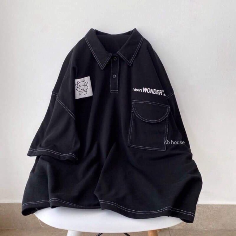 Áo polo nam, nữ viền hình chỉ nổi chất đẹp  , mẫu mới hothit