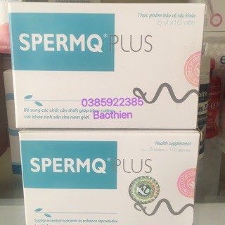 Spermq Plus hộp 60 viên hỗ trợ sinh sản và sinh lý nam