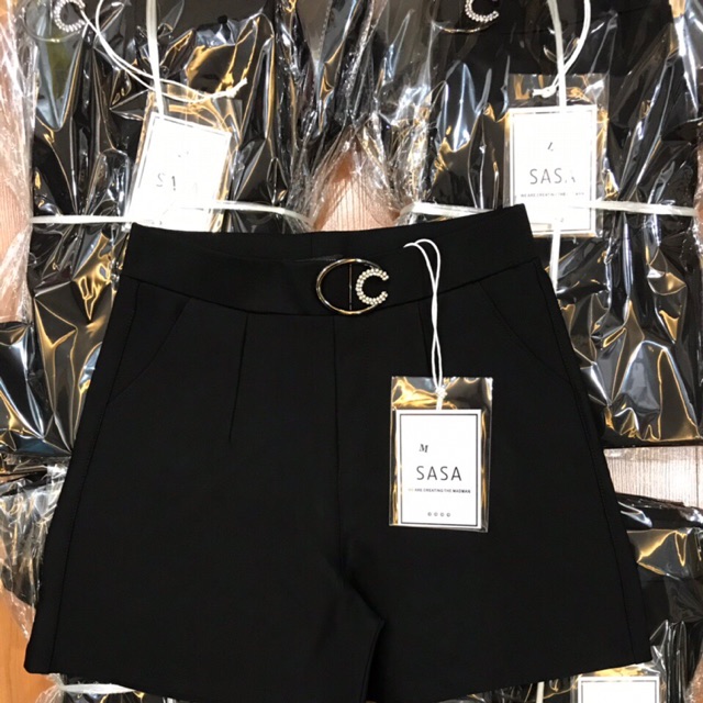 Quần SHORTS hoạ tiết đai cao cấp vải Umi (ảnh thật) | BigBuy360 - bigbuy360.vn