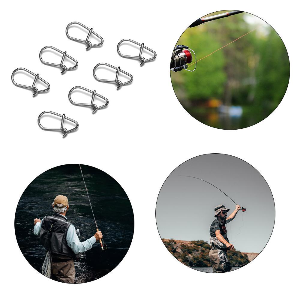Set 100 Khoen Inox Hình Oval Chia Ngăn Di Động Chất Lượng Cao Tiện Dụng Cho Câu Cá