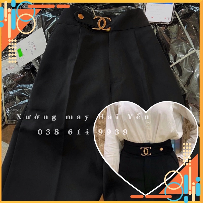 Quần Tây lưng cao ảnh shop chụp mã 506 đai x