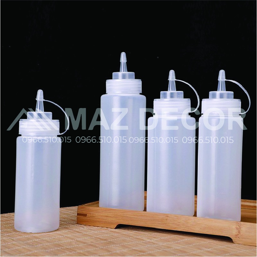 SALE GIÁ SỈ TẠI XƯỞNG Bình lọ xịt chai nhựa đựng nước sốt siro mayonnaise 250ml-500ml-650ml-1l siêu tiện dụng