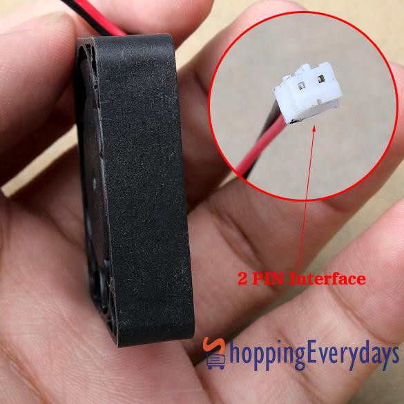 Quạt Mini Không Chổi Than 40mm X 40mm X 13mm Dc 12v 2pin 9 Lưỡi Tiện Dụng