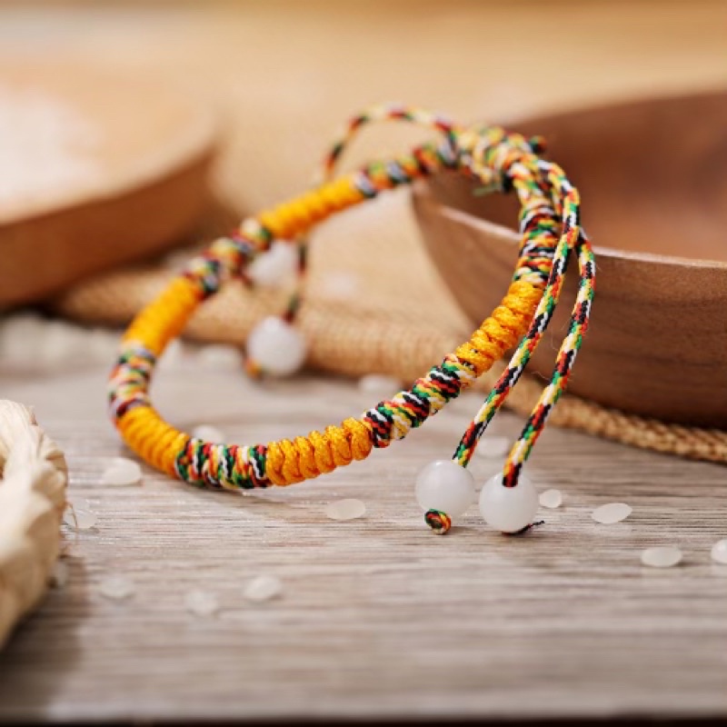 Vòng chỉ ngũ sắc bình an Tây Tạng