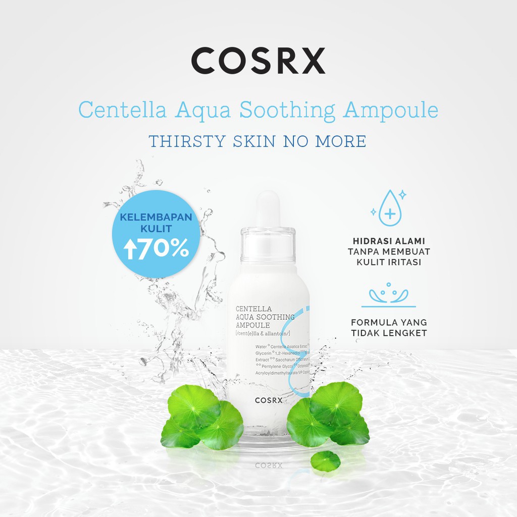 (hàng Mới Về) Tinh Chất Centella Aqua Cosrx Hydrium Centella Làm Mịn Da