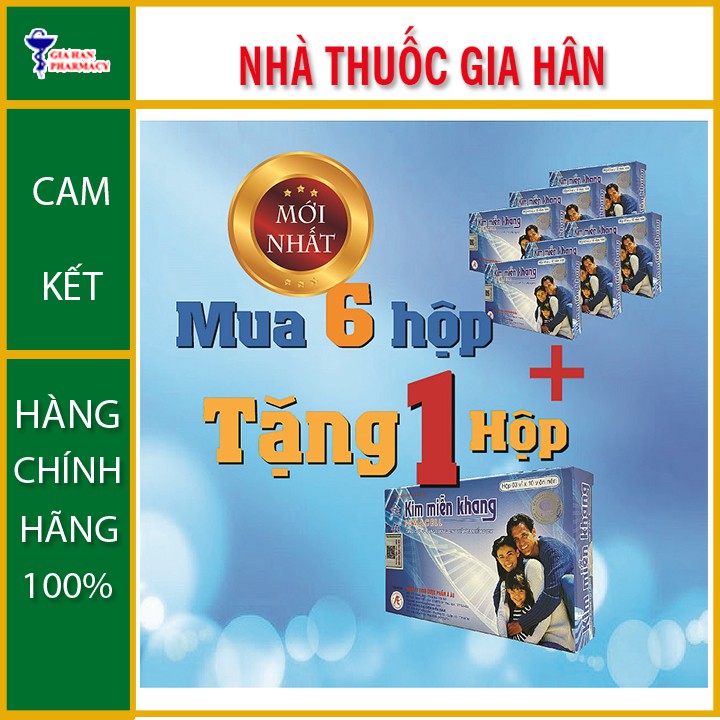 Kim Miễn Khang Hộp 30 Viên - Mua 6 Tặng Ngay 1 - Hỗ Trợ Vẩy Nến - Gia Hân Pharmacy