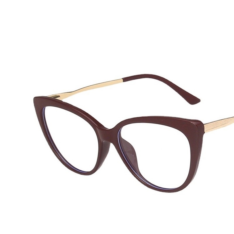 Kính mắt mèo chống bức xạ phong cách retro Tr90 cá tính cho nữ