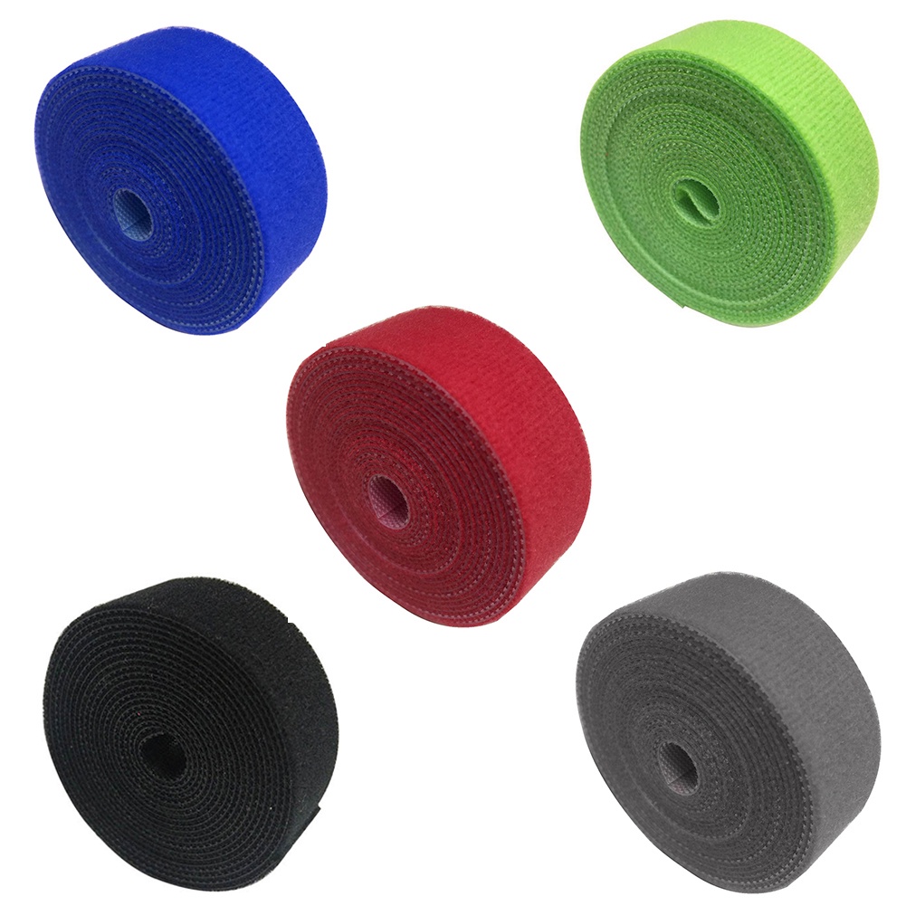 Cuộn dây quấn dây cáp 2/3/4m màu cầu vồng có thể tái sử dụng