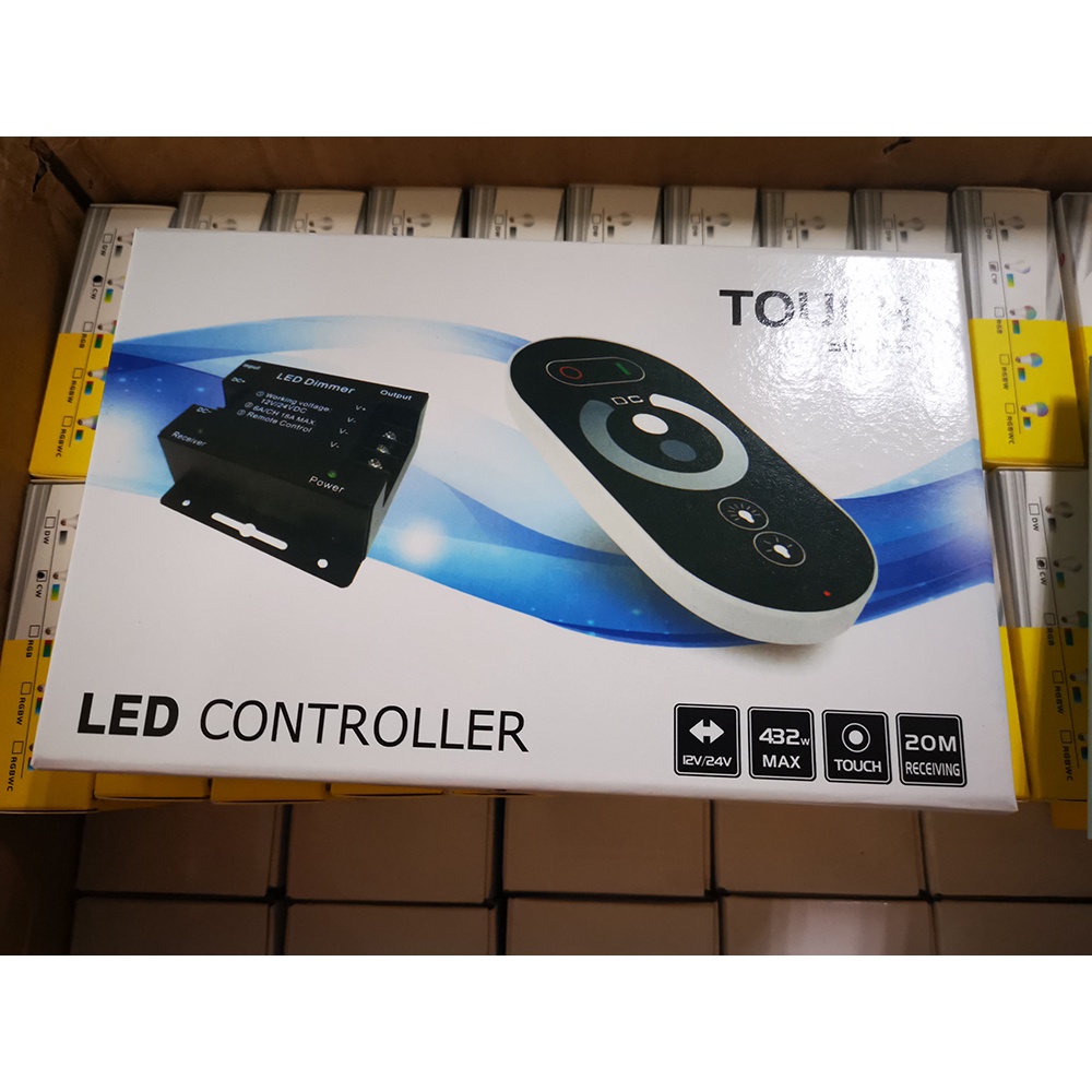 Dimmer, dimmer 12V, dimmer 24V, chiết áp điều chỉnh điện áp bằng Remote một màu