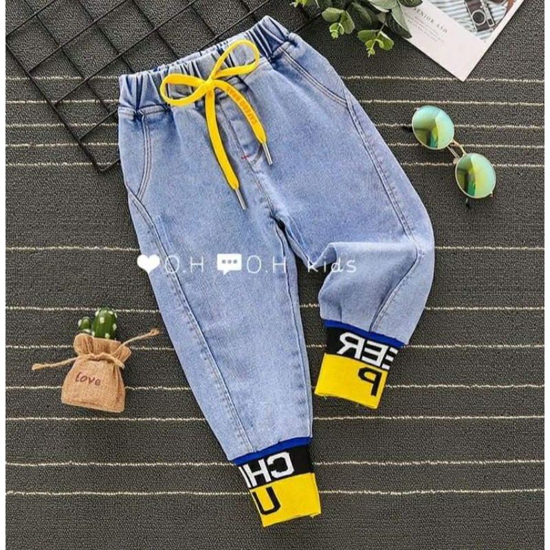 Quần Bò Bé Trai chất jean co dãn đẹp mát 10-20kg