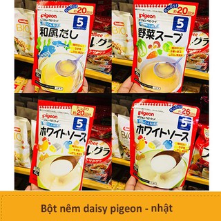 Hạt nêm dashi daishi pigeon rau củ cá gà bột nêm gia vị ăn dặm cho bé daesang gói lẻ