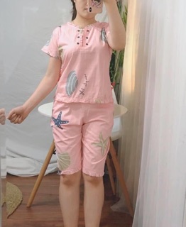 Bộ mặc nhà thô lụa