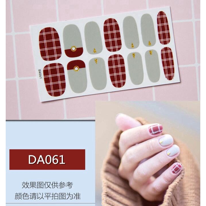 Decal dán móng chống thấm nước phong cách Hàn Quốc