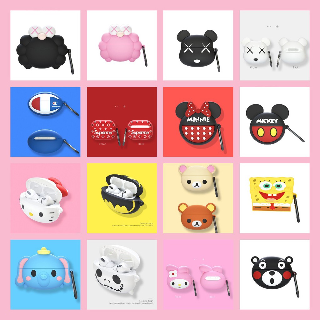 Vỏ Bảo Vệ Hộp Sạc Tai Nghe Airpods Pro Inpods 12 Tws I11 I11s I12 Bằng Silicon Họa Tiết Hoạt Hình Hello Kitty