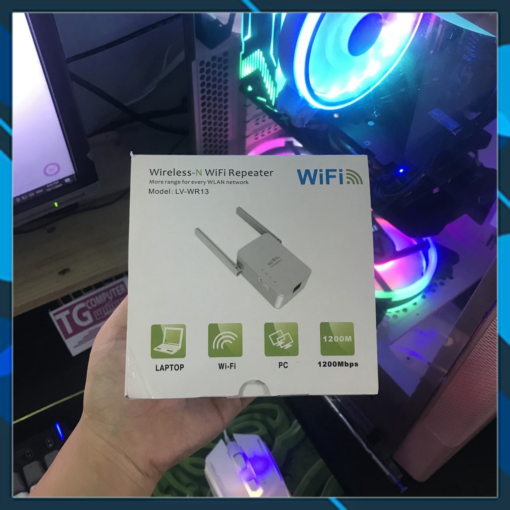 Bộ kích sóng wifi giá rẻ (Xả Kho) Kích sóng Wifi siêu mạnh (2 anten) WR12 Sản phẩm chất lượng