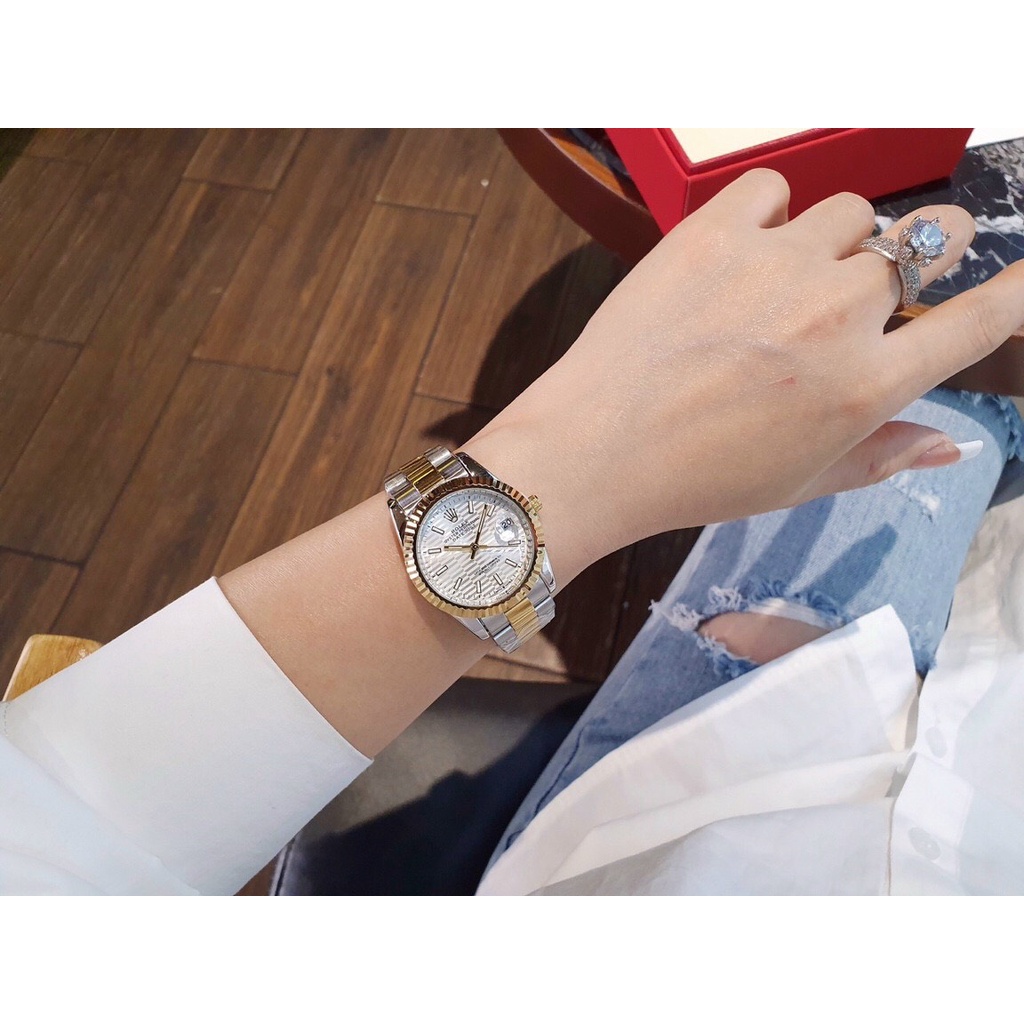 Đồng Hồ Nam RL mặt trơn viền trơn - dây đúc đặc - không bay màu | BigBuy360 - bigbuy360.vn