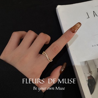 Nhẫn mạ vàng phong cách Hàn Quốc xinh xắn Fleurs de Muse