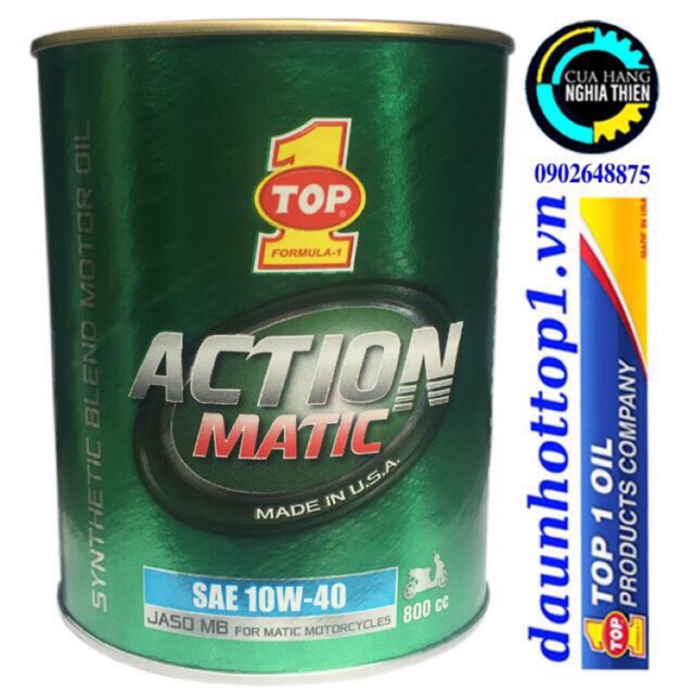 Nhớt TOP 1 Action Matic 10W-40 MB 0,8L XE GA