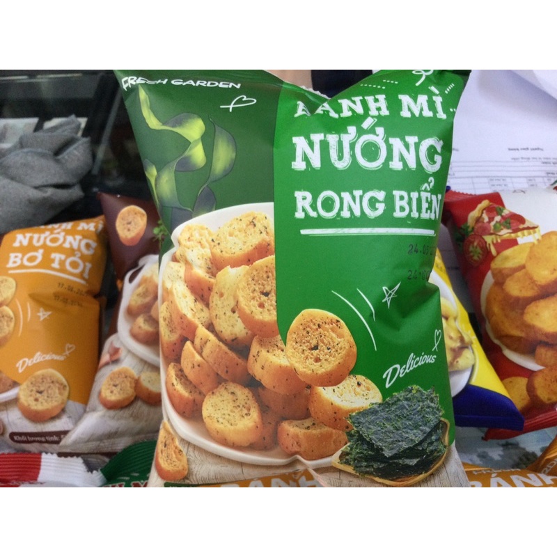 Bánh mì nướng rong biển fresh  garden