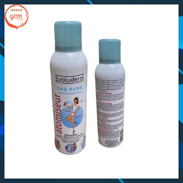 Xịt Khoáng Cung Cấp Nước Evoluderm 150ml Atomiseur Eau Pure Water - Gem Official Store | BigBuy360 - bigbuy360.vn