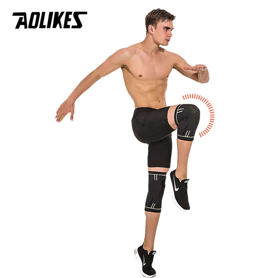 AOLIKES 1 Đai Quấn Bảo Vệ Đầu Gối Hỗ Trợ Giảm Đau Khớp Khi Chơi Thể Thao