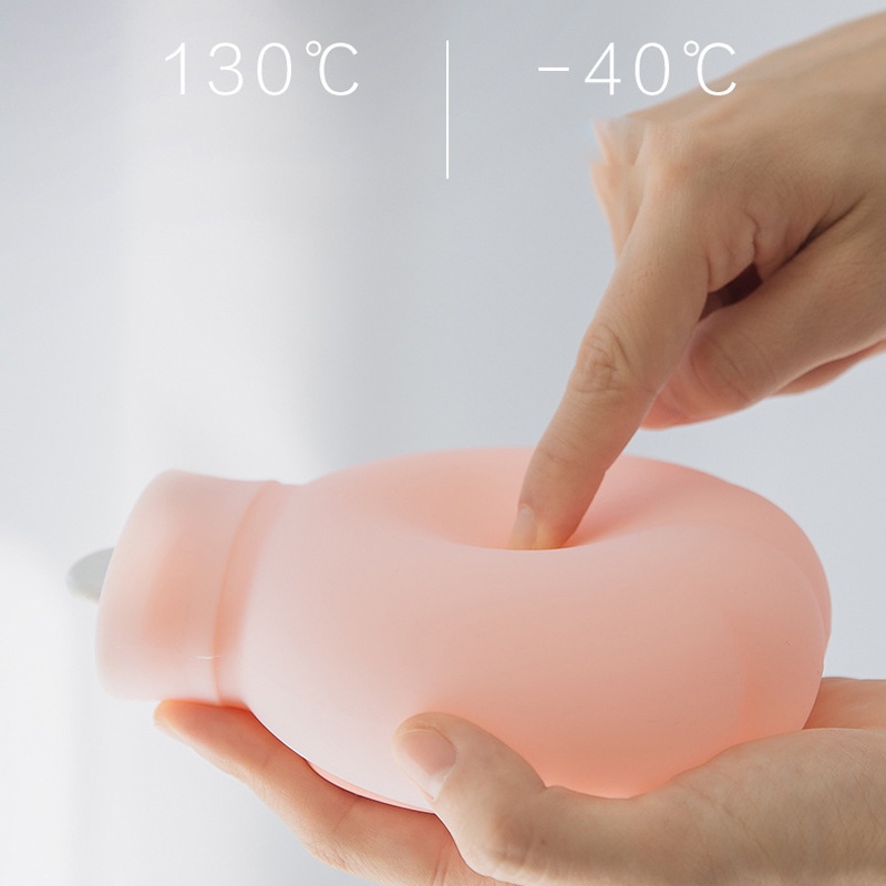 Túi chườm nóng FNELSE bằng silicon mini họa tiết hoạt hình dễ thương tiện lợi