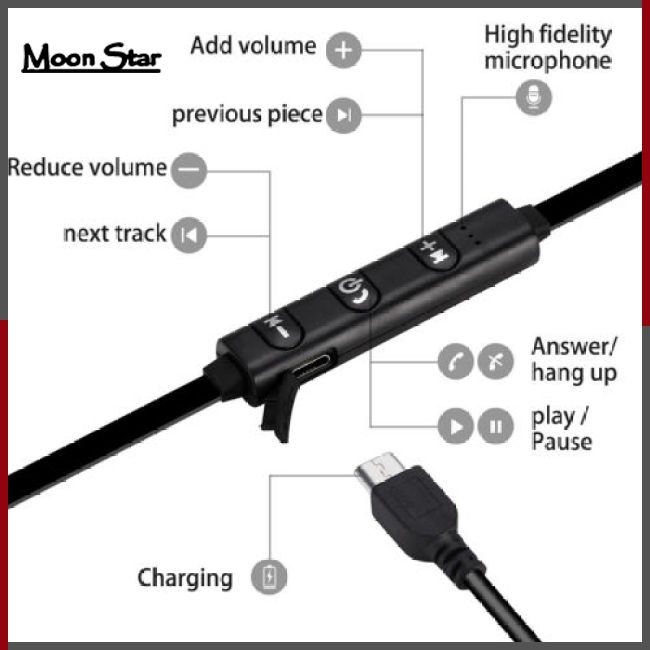 Tai Nghe Bluetooth Thể Thao Cho Iphone Samsung