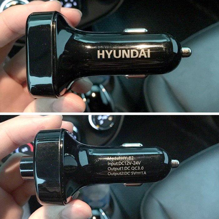 Tẩu nghe nhạc bluetooth Hyundai HY82, nhạc lossless, sạc nhanh QC3.0 - Tẩu sạc xe ô tô thông minh - Khải Huy Scar