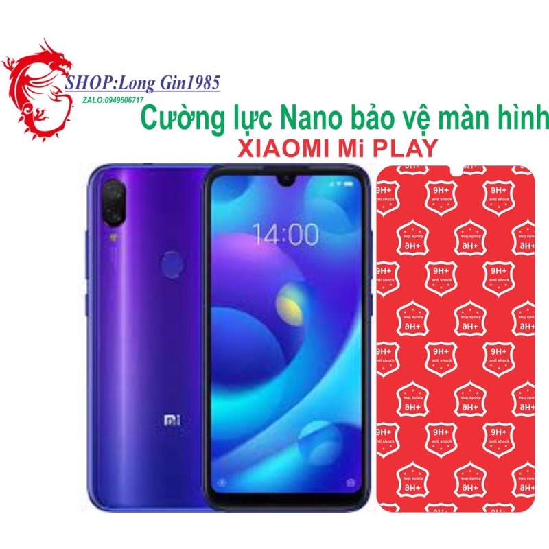 Xiaomi Mi Play Cường lực Nano chống va đập chống trầy xước tốt