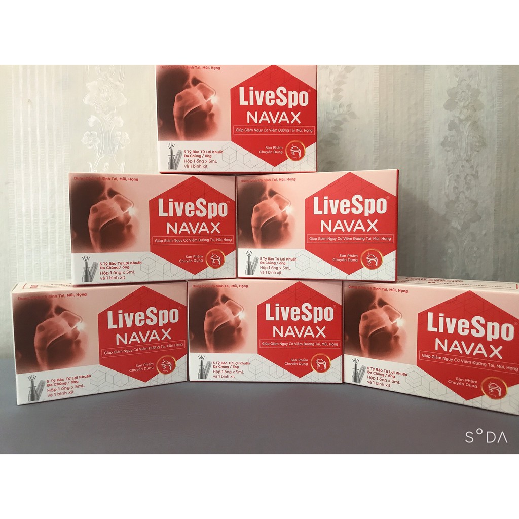 Livespo NAVAX - Xịt Nước Muối Hỗ Trợ Giảm Nghẹt Mũi Phòng Ngừa Viêm Tai Mũi Họng Cho Mọi Lứa Tuổi