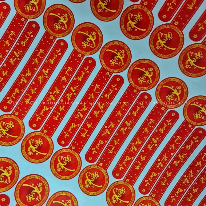 90 TEM GIẤY NIÊM PHONG HỘP - “ Vinh Hoa - Bình An - Phú Quý” by Meanche