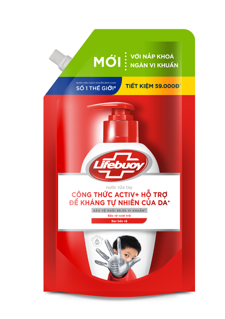 Nước rửa tay sạch khuẩn Lifebuoy Dạng Túi 1KG