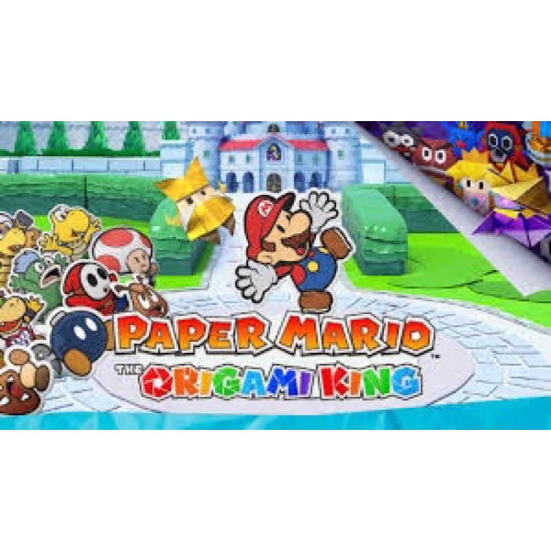 Đĩa game nintendo switch : Paper Mario: The Origami King! - like new